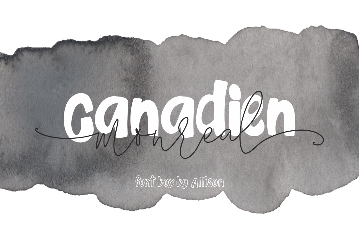 Canadien Monreal fontbox example image 1