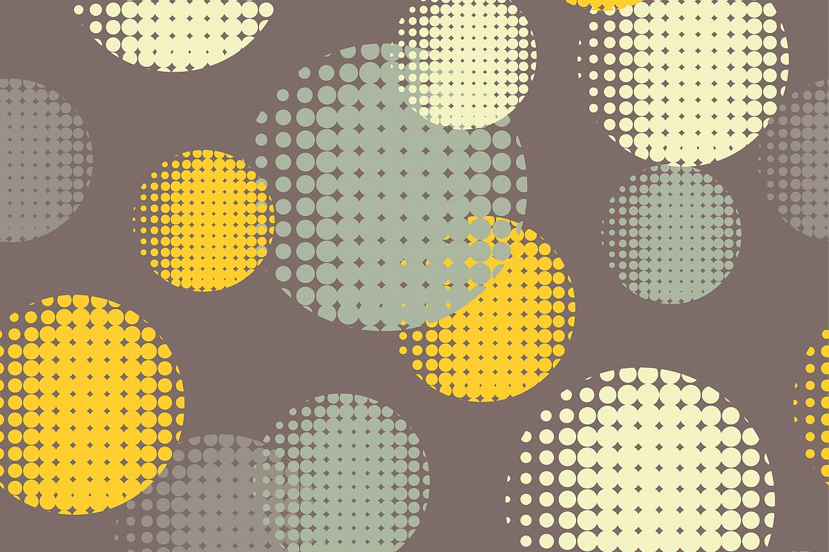 Polka dot seamless pattern. Vector illustration. Textile rapport. example image 1