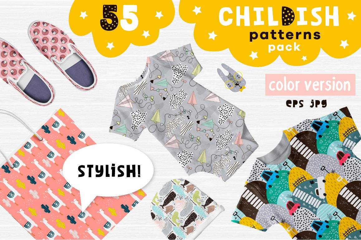 Childish patterns pack vol. 2 example image 1