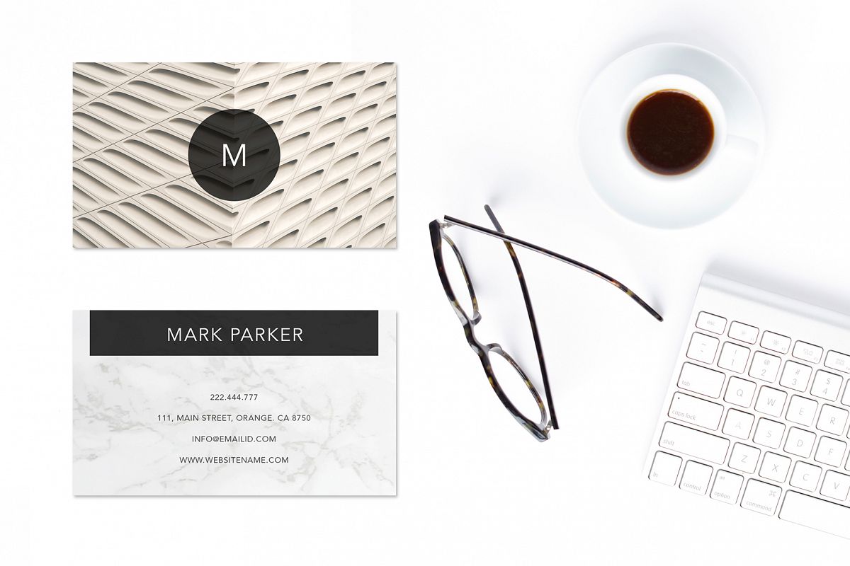 Modern Pattern Texture Beautiful Professional Art Business Card example image 1