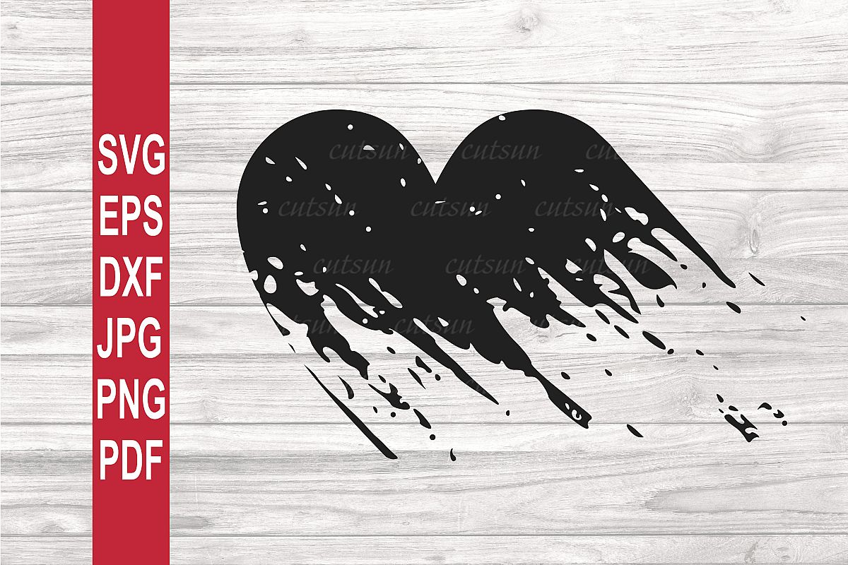 Download Valentine SVG | Grunge heart SVG | Distressed heart SVG