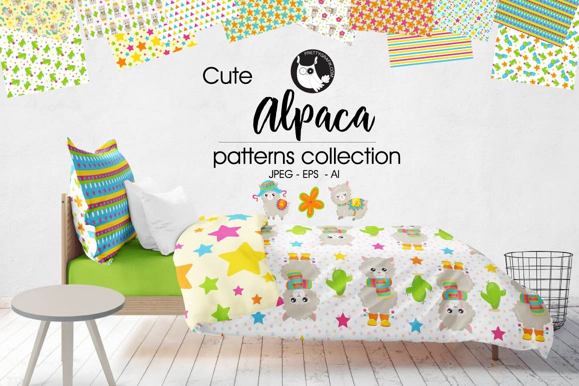 ALPACA, digital papers example image 1