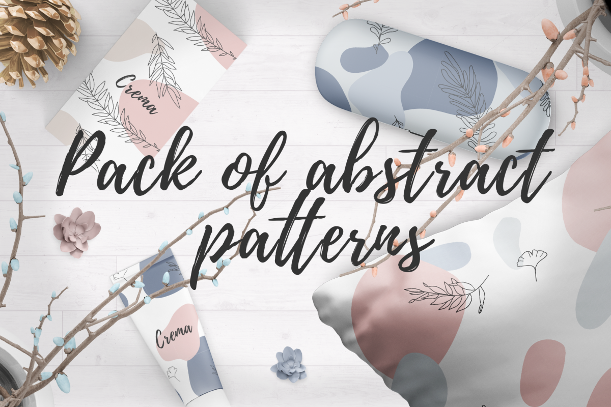 Pack of floral abstract patterns example image 1