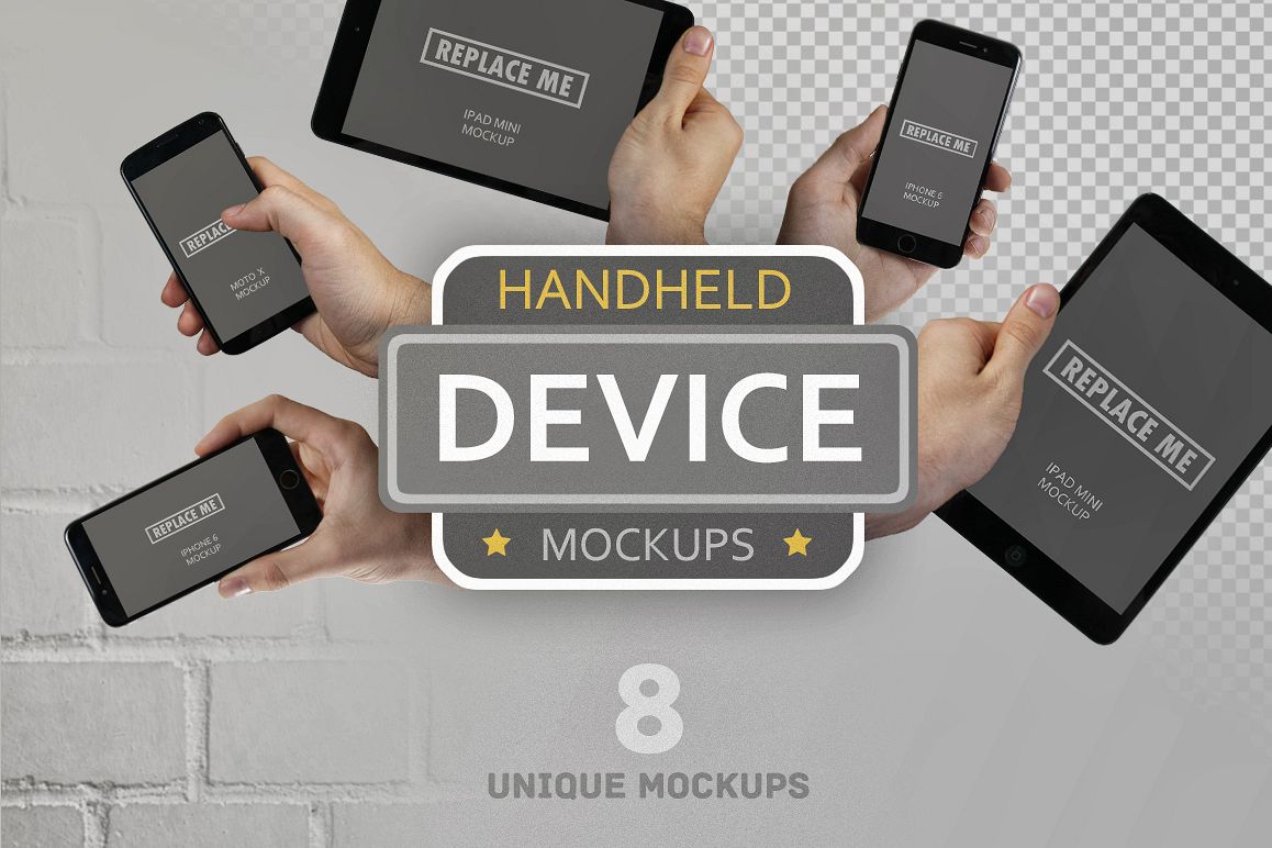 Handheld Device Mockups example image 1