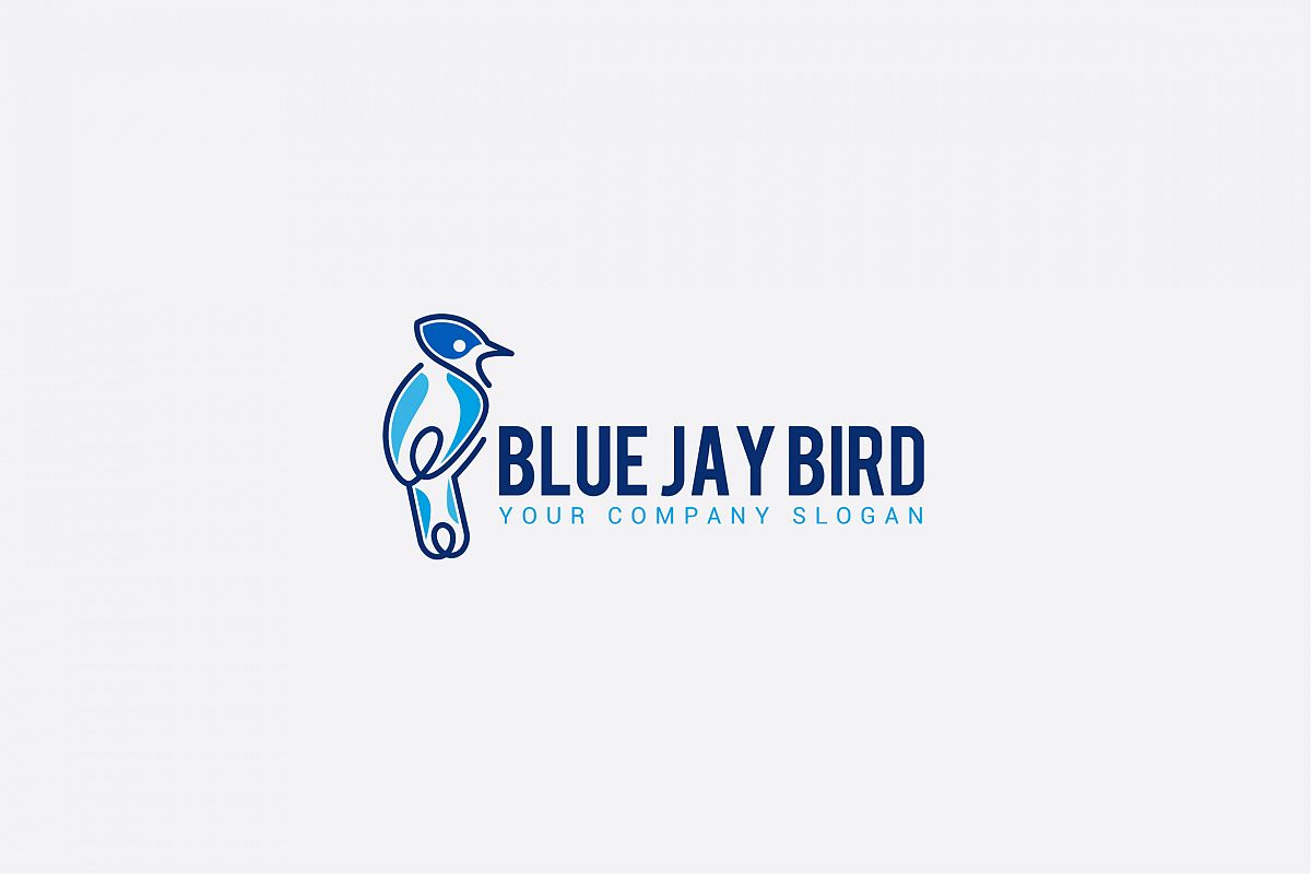 BLUE JAY BIRD LOGO example image 1