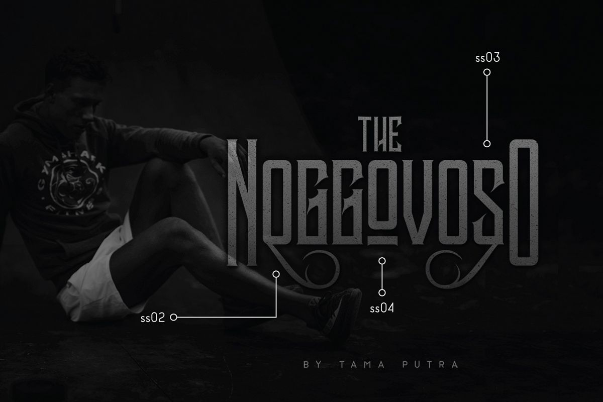 Noggovoso Decorative Display Font example image 1