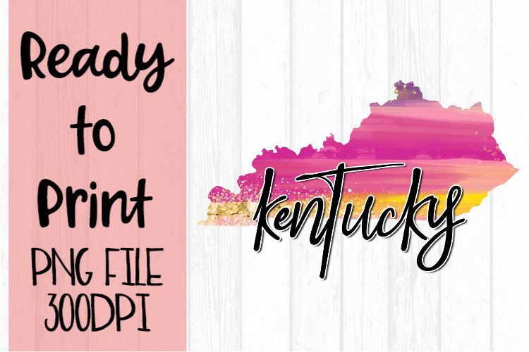 Kentucky Painted States Ready to Print example image 1