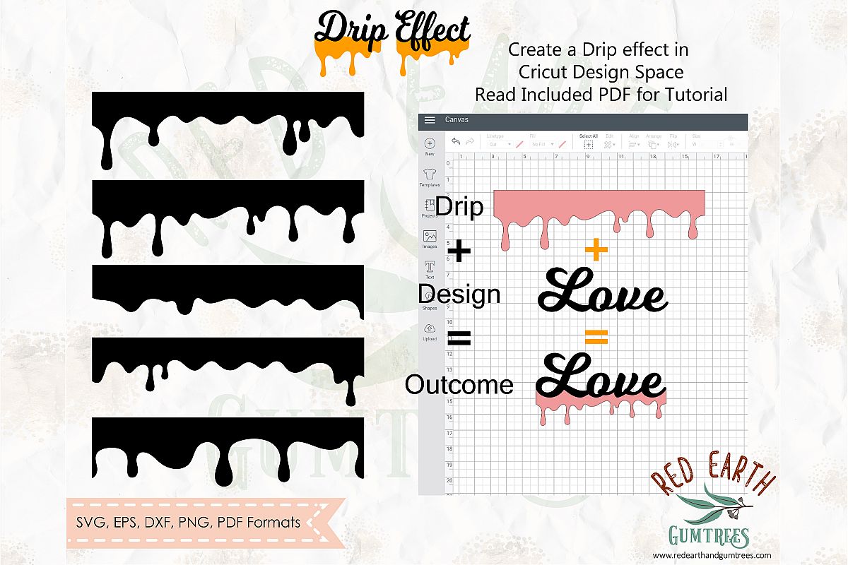 Drip bundle, Honey Drip. With Instructions SVG,PNG,DXF,EPS example image 1