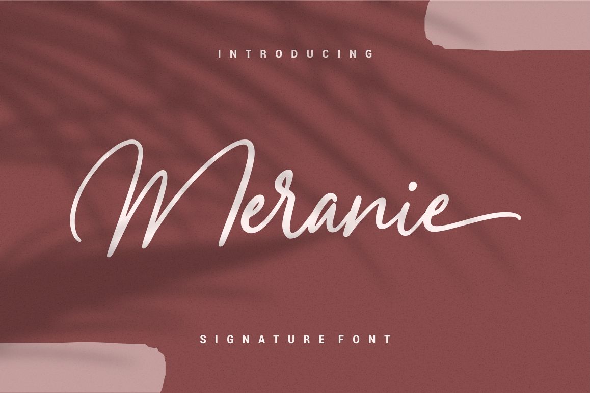 Meranie - Signature Font example image 1