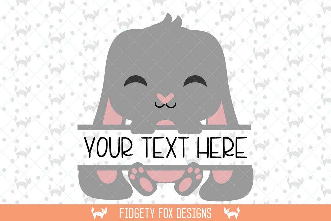 Easter Bunny Monogram SVG DXF, EPS, png Files for Cutting ...