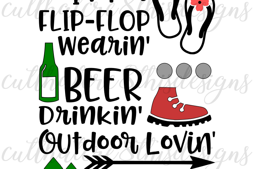 Download Flip Flop, Beer Drinking, Outdoor Kinda Gal, Summer ...