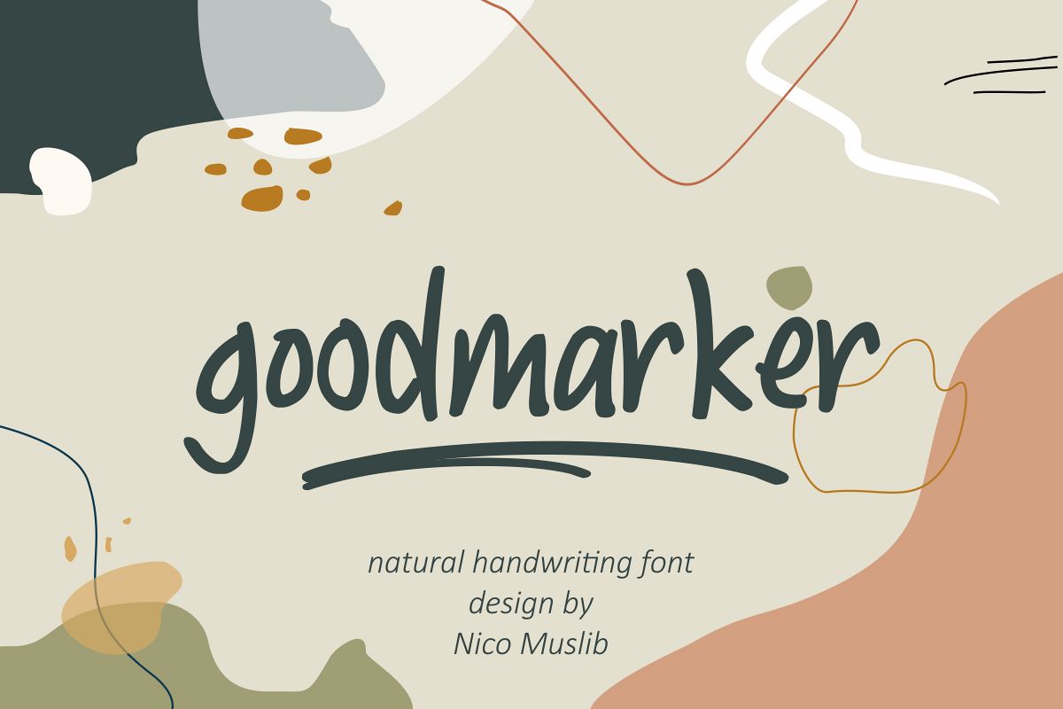 Goodmarker Handwritten Font example image 1