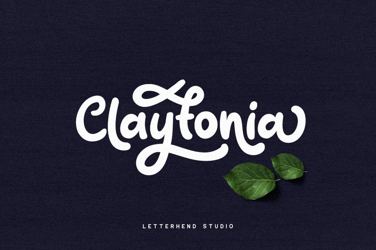 Claytonia Bold Script example image 1
