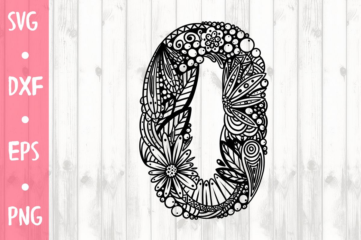 LETTER O SVG CUT FILE example image 1