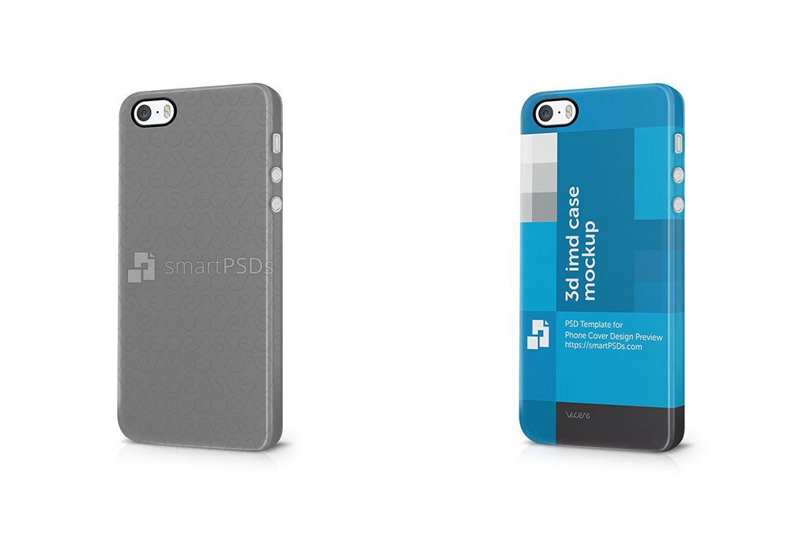 Apple iPhone 5s 3d IMD Mobile Case4 design Mockup 2013 example image 1