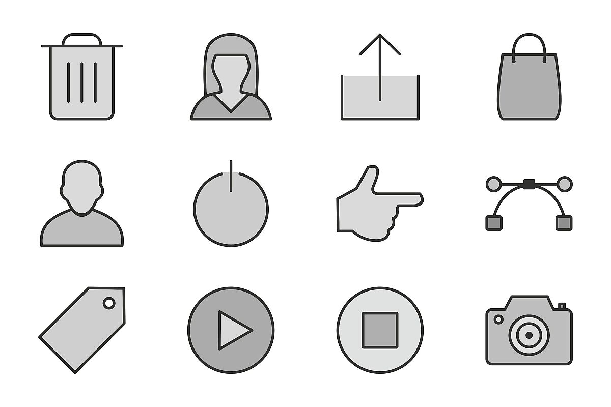 Set Of Multimedia Icons example image 1