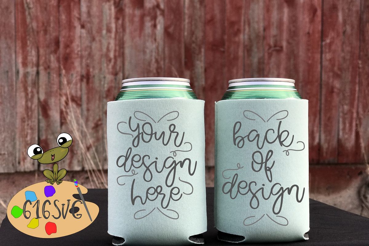 Mint Can Cooler Mockup example image 1