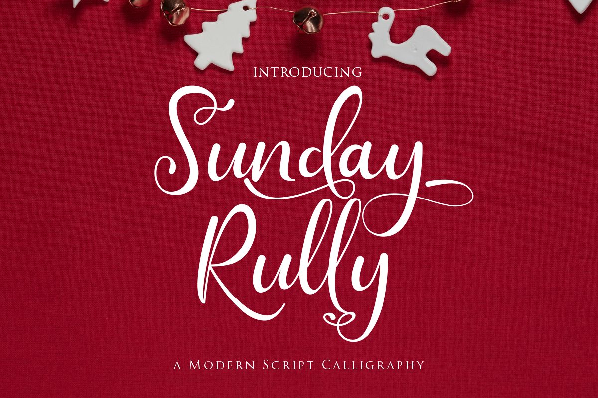 Sunday Rully | A Modern Script Calligraphy example image 1