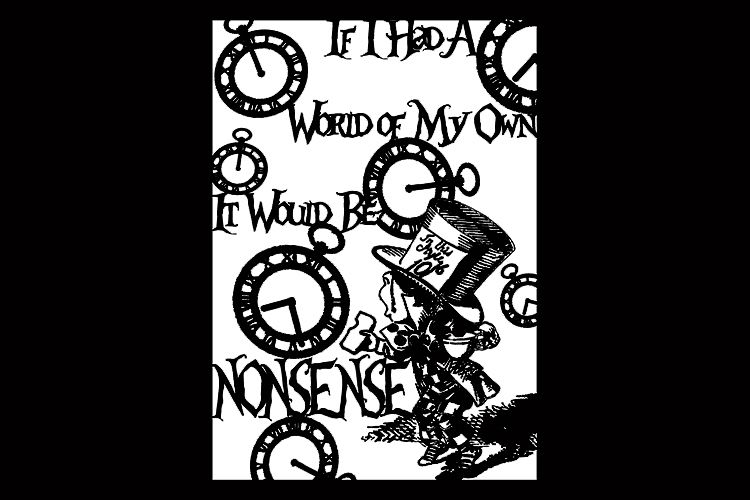 Alice in Wonderland Madhatter's 'Nonsense' template example image 1