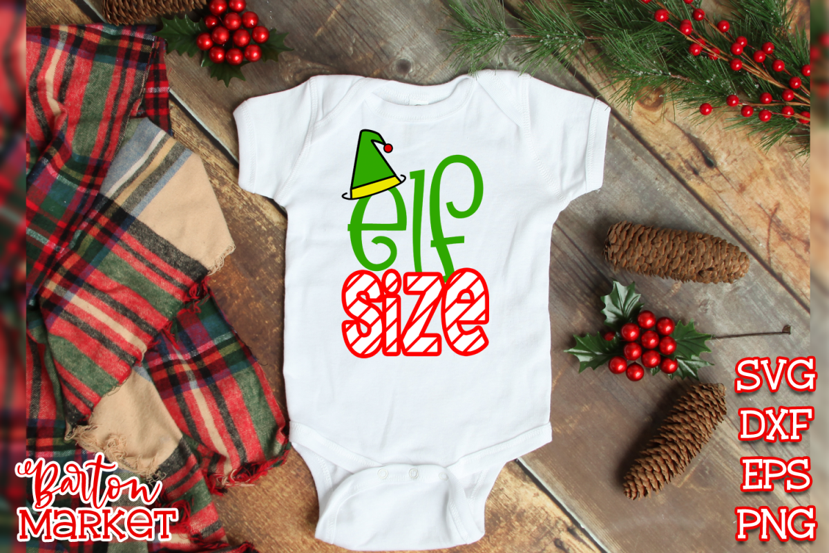 Elf Size SVG DXF EPS PNG example image 1
