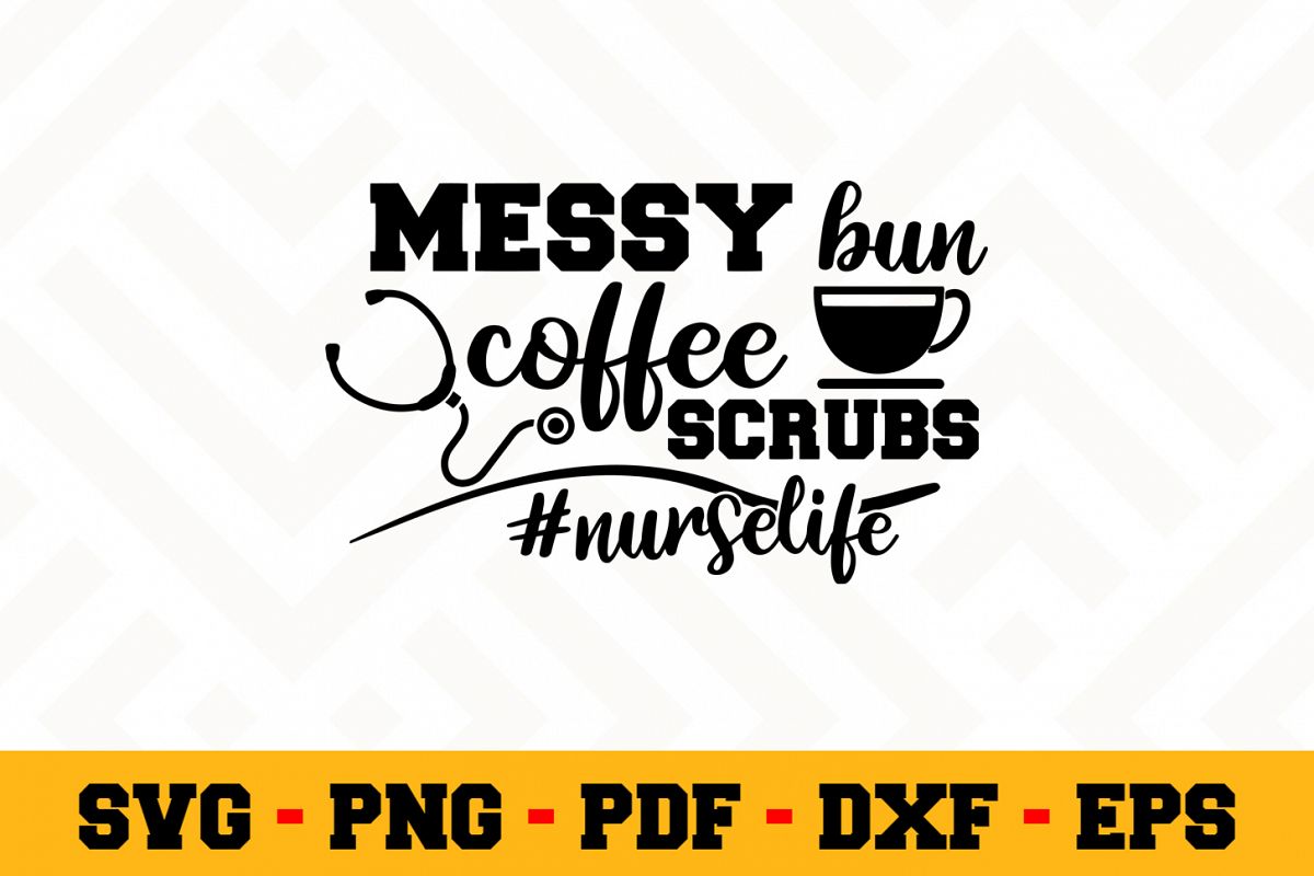Nurse SVG Design n600 | Nurse SVG Cut File example image 1