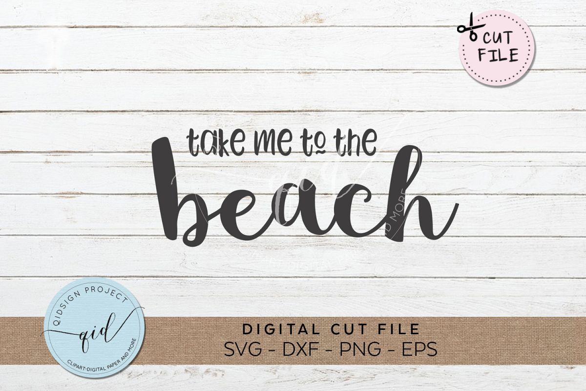 Take me to the beach SVG DXF PNG EPS example image 1