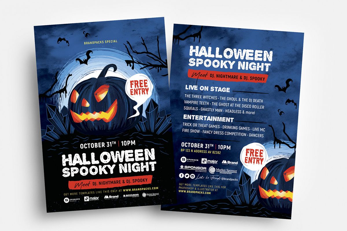 halloween flyer templates halloween flyers templates