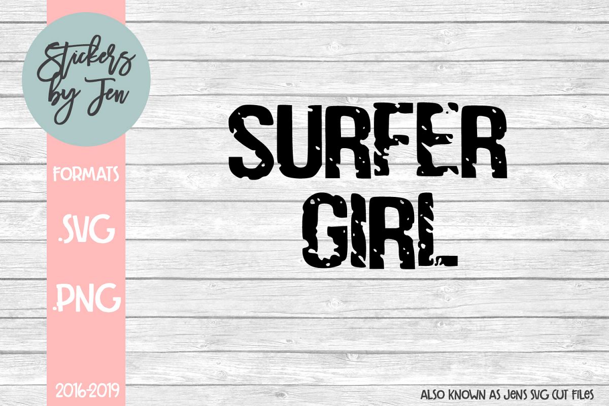 Surfer Girl svg cut file example image 1