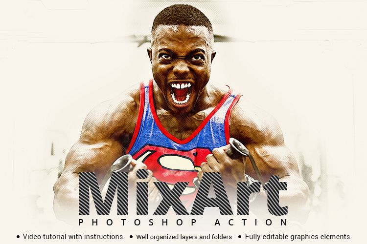 Mix Art Photoshop Action example image 1