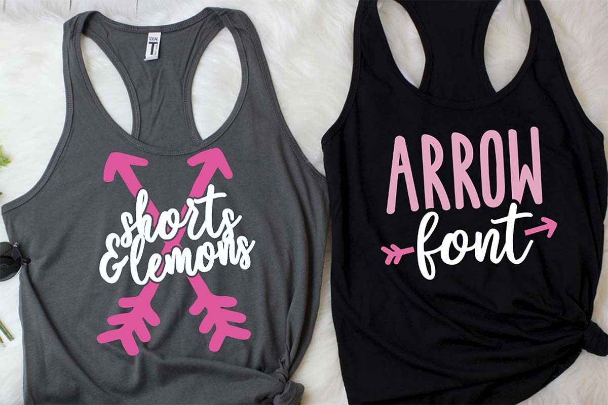 SUPER ARROW FONT example image 1