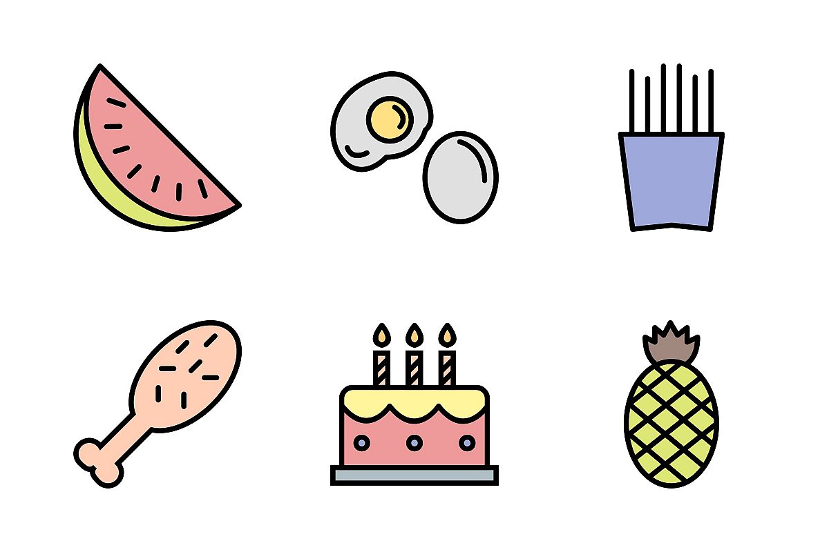 Set Of Food Icons example image 1