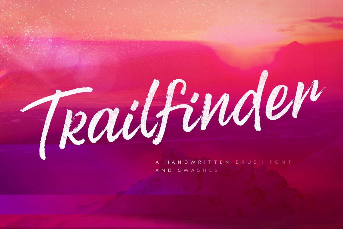 Trailfinder | A Brush Script Font example image 1
