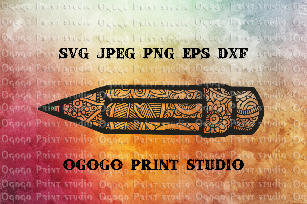 Pencil SVG, Zentangle SVG, 100 Days School svg, Teacher svg example image 1