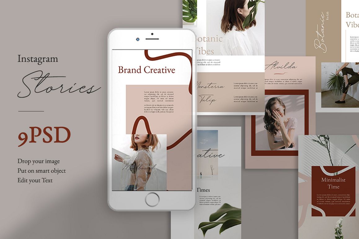 Neutral Instastories Templates example image 1