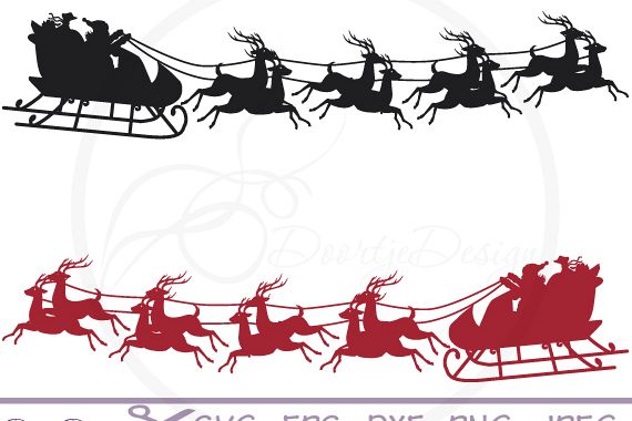 Santa Claus with Reindeers example image 1