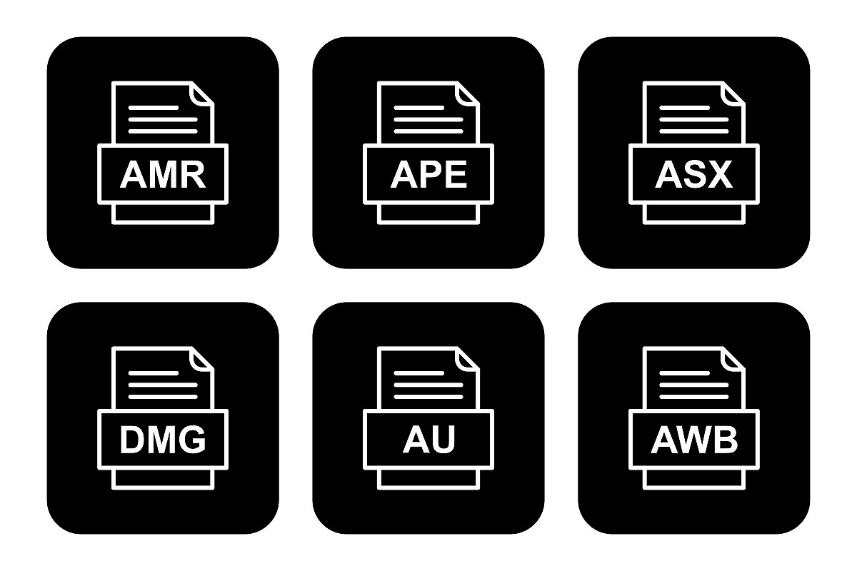 Set Of File Formats Icons example image 1