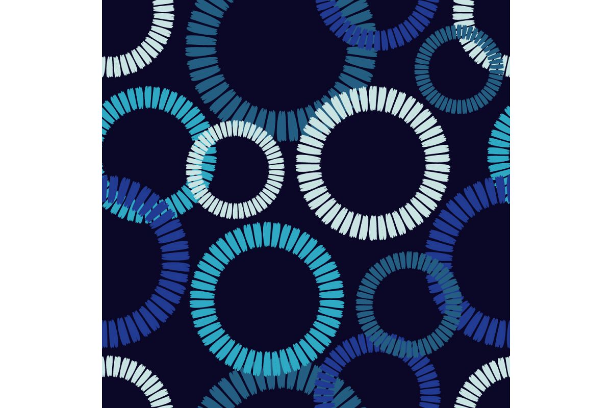 Polka dots ornament. Set of 10 seamless patterns. example image 1