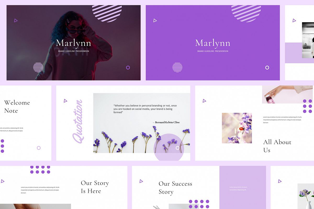 Marlynn Brand Guidelines Powerpoint example image 1