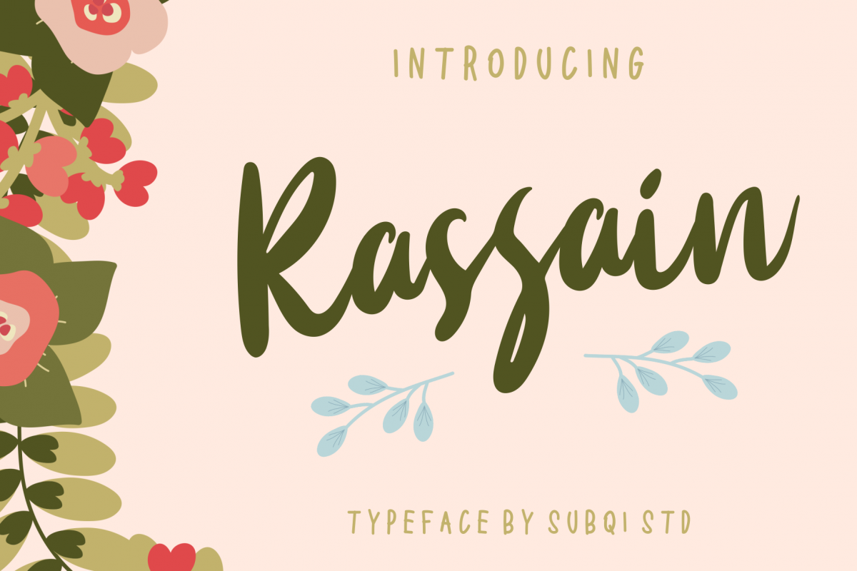Rassain Handwritten Script example image 1