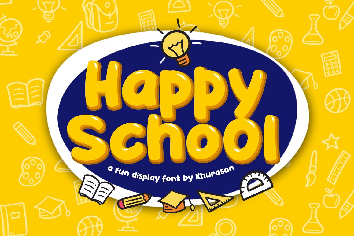 happy-school-274606-regular-font-bundles