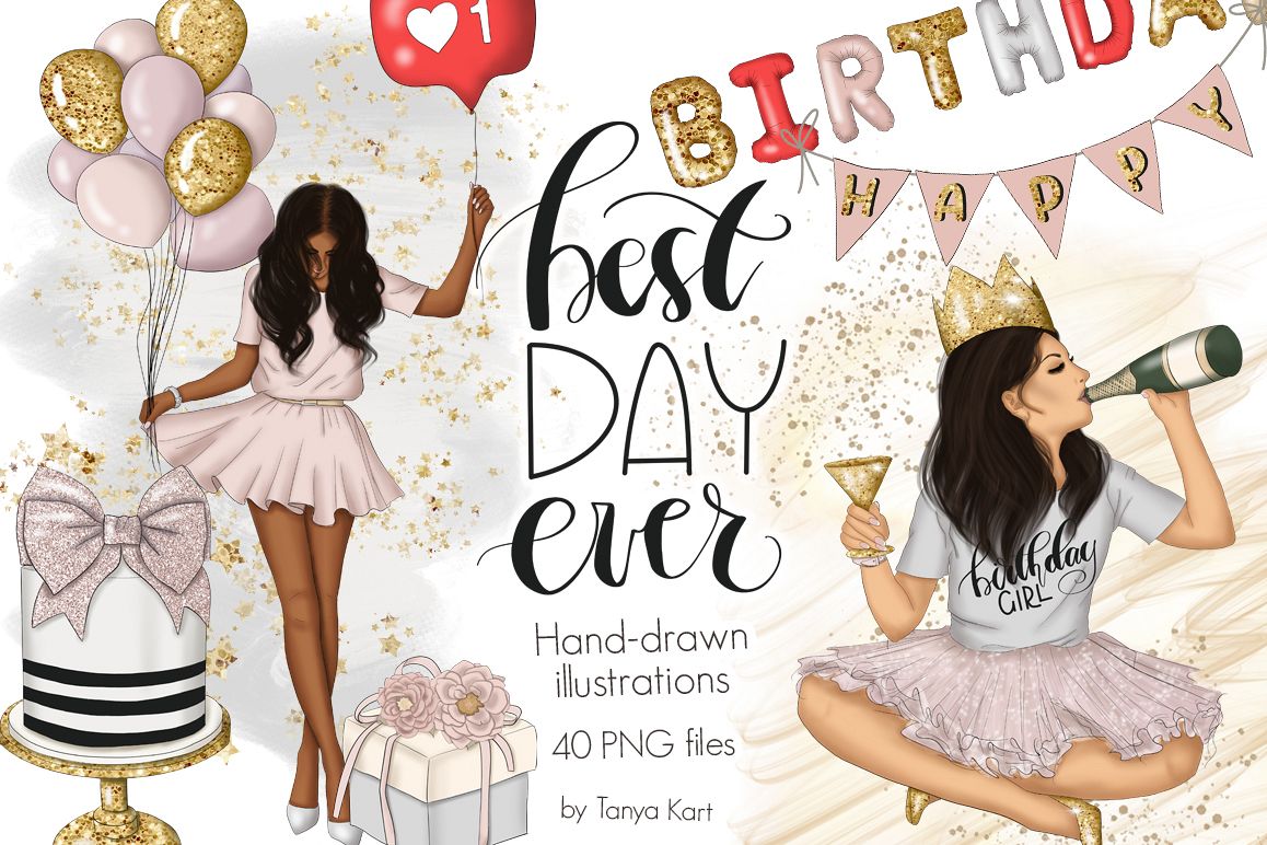 Best Day Ever Clipart Graphic Design example image 1