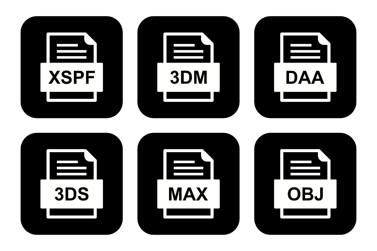 Set Of File Formats Icons example image 1