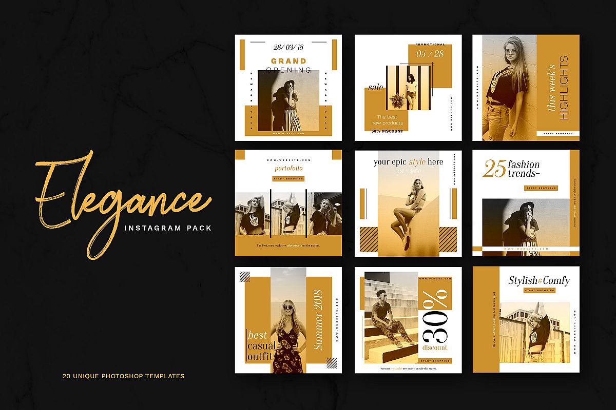 Elegance Instagram Pack example image 1