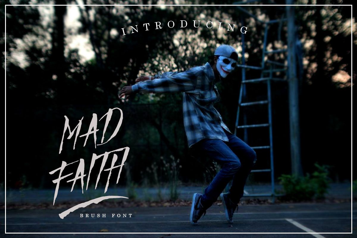 Mad Faith ~ Brush Font example image 1