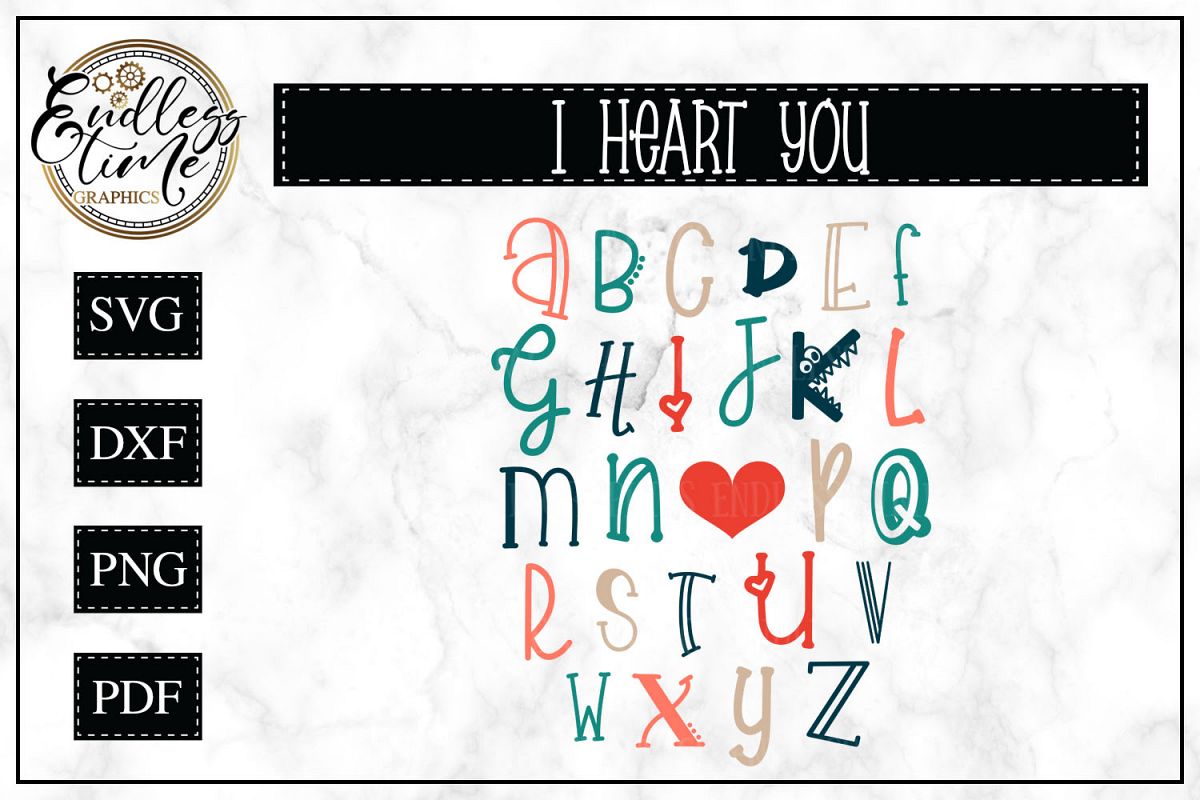 Valentine's Day Word Art- I Heart You Collage example image 1