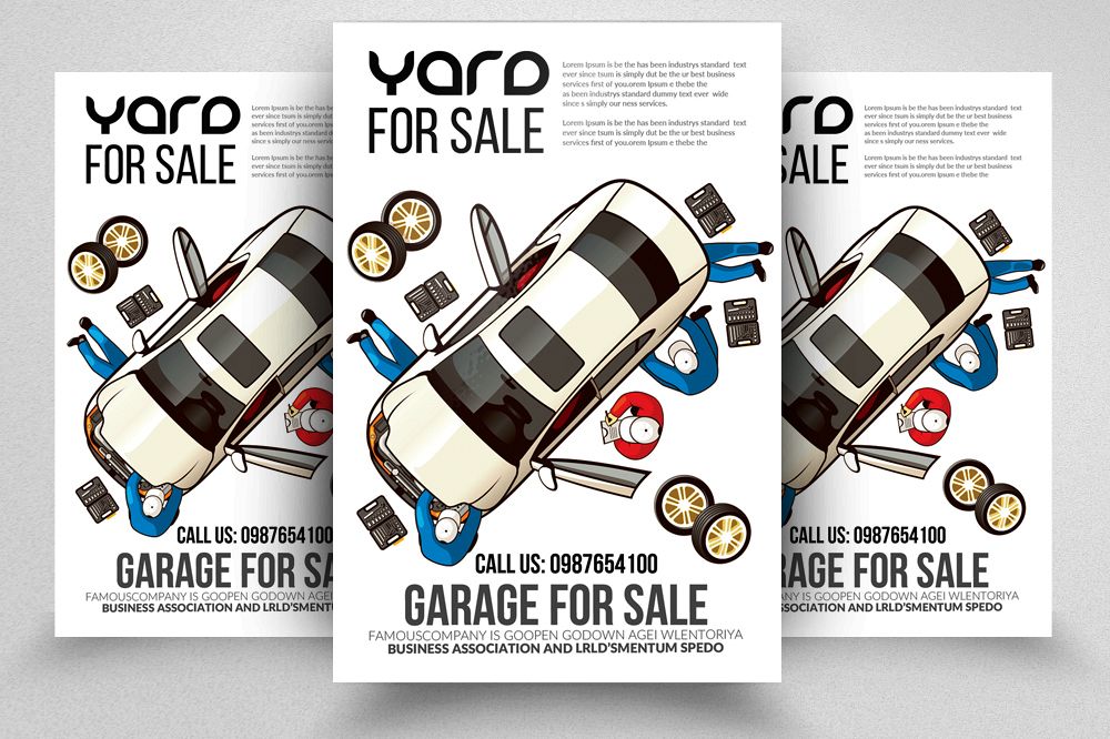 Garage Sale Flyer Template example image 1