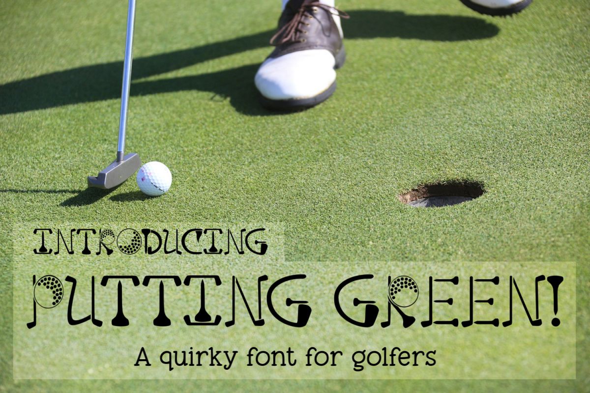 Putting Green - A Quirky Font for Golfers example image 1