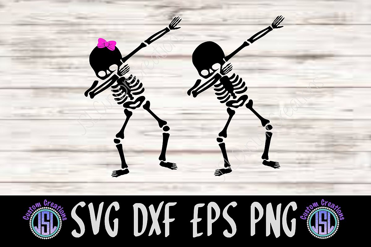 Download Dabbing Skeleton | Set of 2 Bundle | SVG DXF EPS PNG File