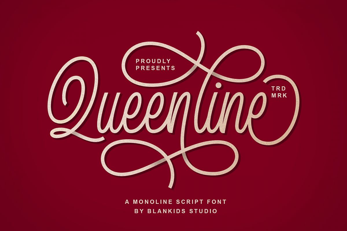 Queenline Script example image 1