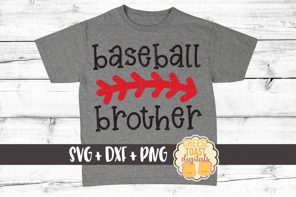 Baseball Brother - Baseball SVG PNG DXF Cut File example image 1